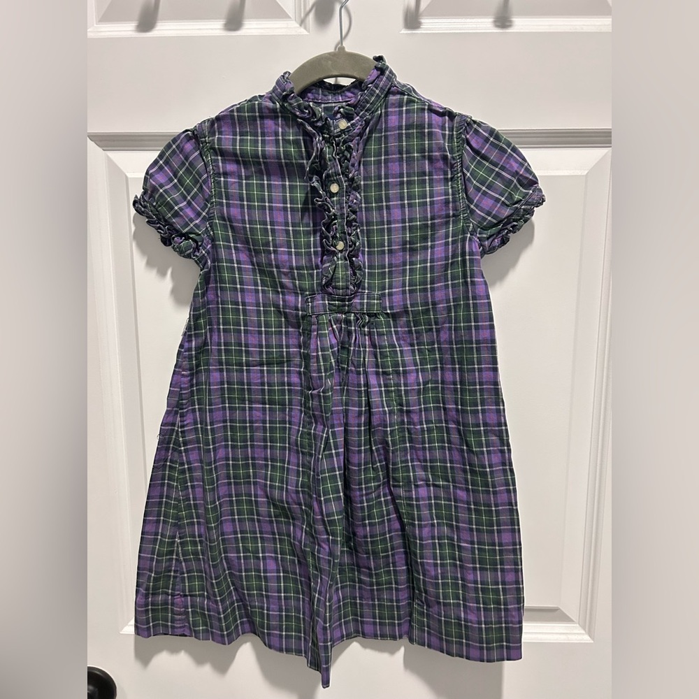 Ralph Lauren Green and Purple Plaid Dress